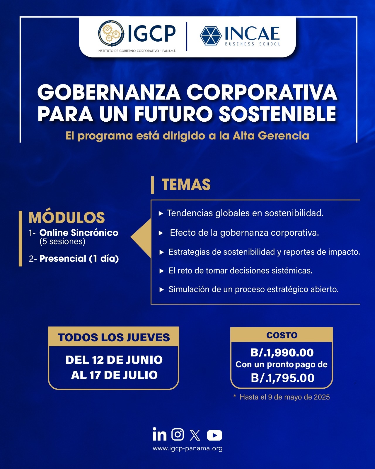 gobernanza icae y Gob Corporativo