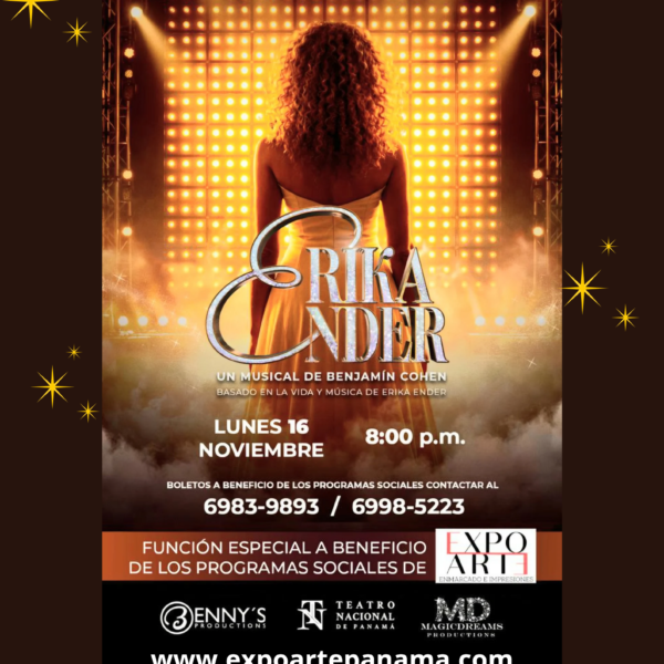 MUSICAL “ERIKA ENDER” A BENEFICIO DE PROGRAMAS SOCIALES DE EXPO ARTE