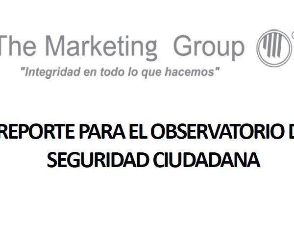 Reporte Observatorio Seguridad Ciudadana marzo 2022