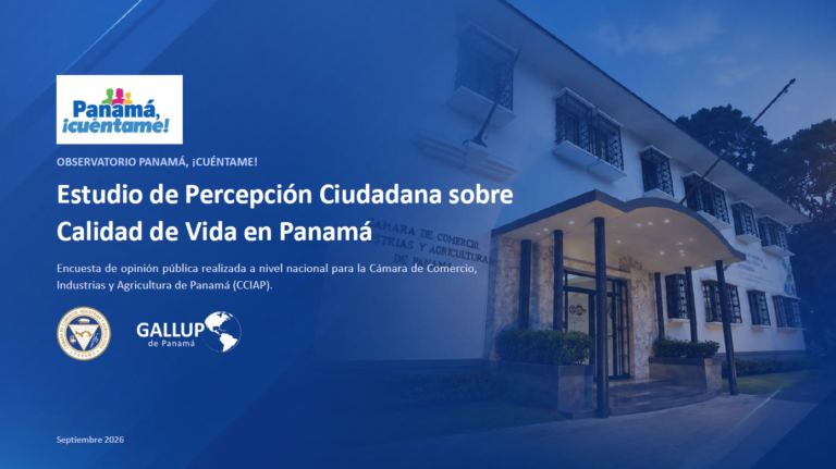 Estudio de Percepción Ciudadana sobre Calidad de Vida en Panamá