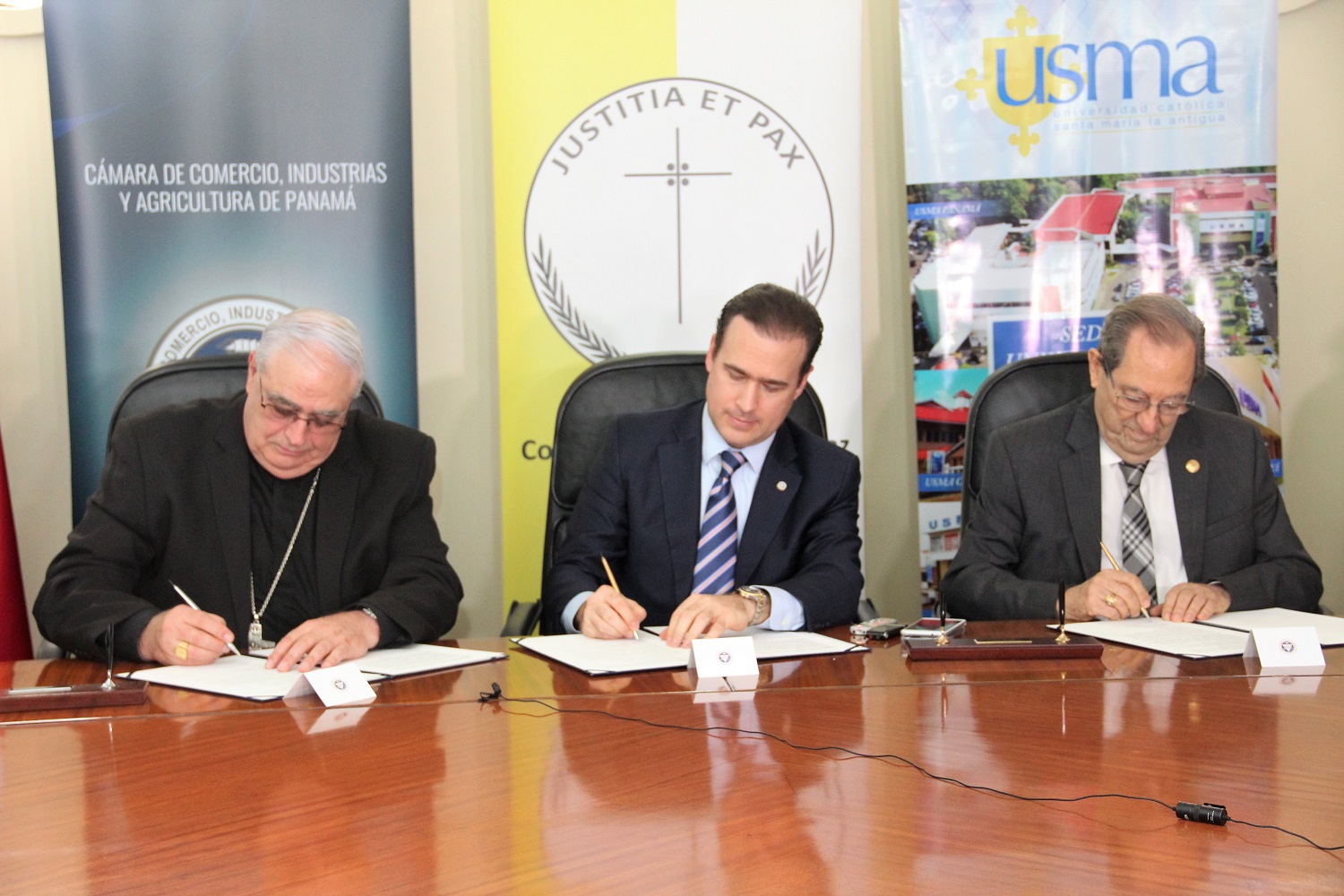 CCIAP, CJP y USMA firman convenio para crear Observatorio del Sistema Judicial