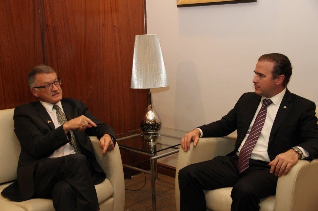Inocencio Galindo De Obarrio, recibió la visita de cortesía del embajador de Alemania, S.E. Uwe Heye