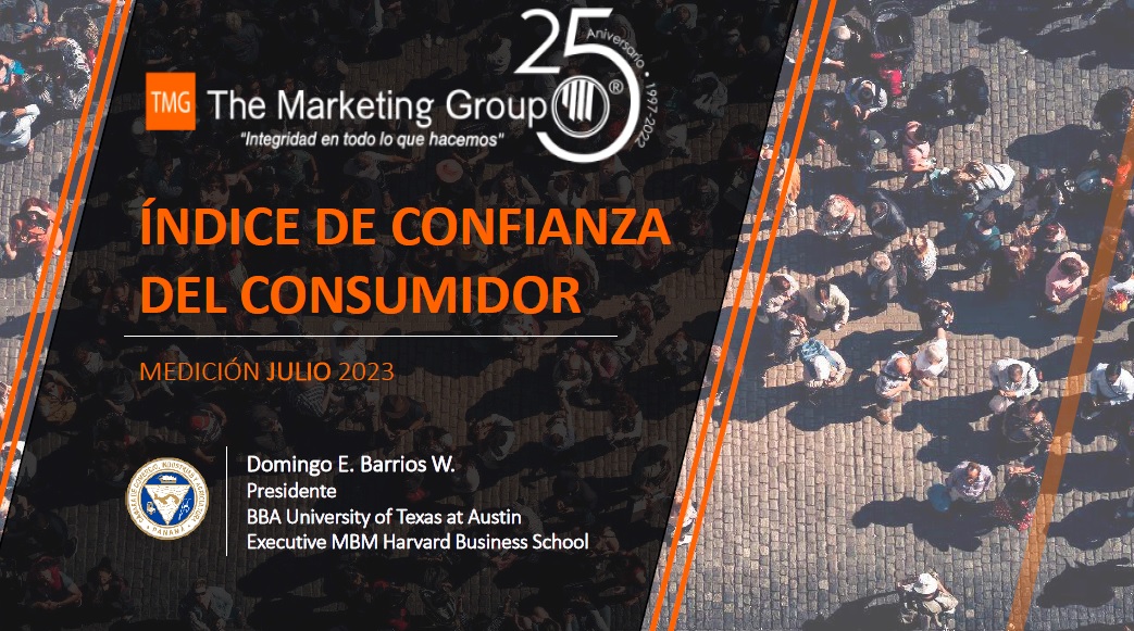 Índice de confianza del consumidor panameño julio 2023